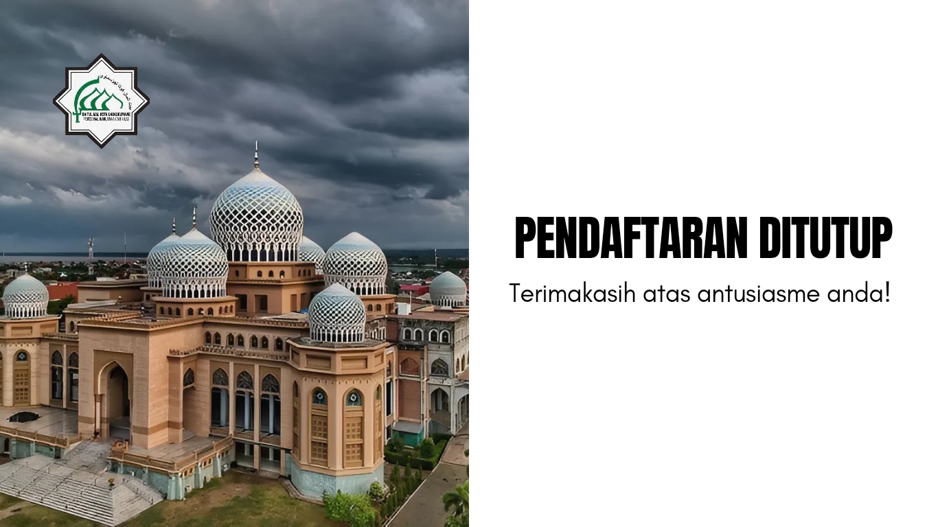 penutupan pendaftaran anggota baitul mal kota lhokseumawe periode 2024-2029